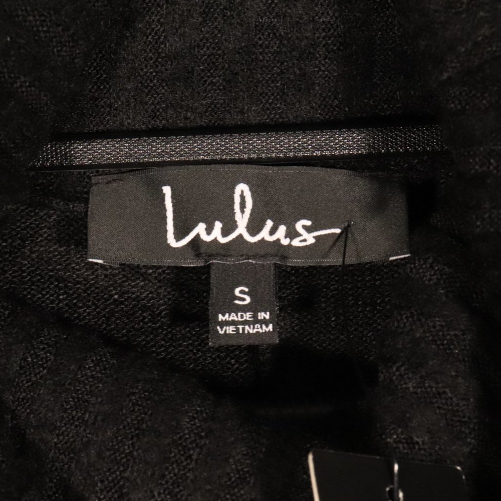 NWT Lulus Autumn Daze Cowl Neck Tunic in Black - Picture 13 of 15